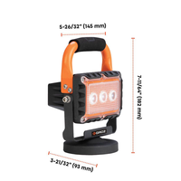 LED 9W Rechargeable work light with magnetic base work site lamp – GROZ USA