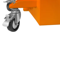 Low Profile Oil Drain with Anti Splash Screen, with Gravity Drain or Manual Rotary Pump