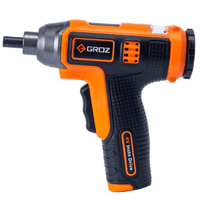 Cordless Screwdriver, 4V Insta Drive with 7 Bits, Retractable Cartridge & USB Charger