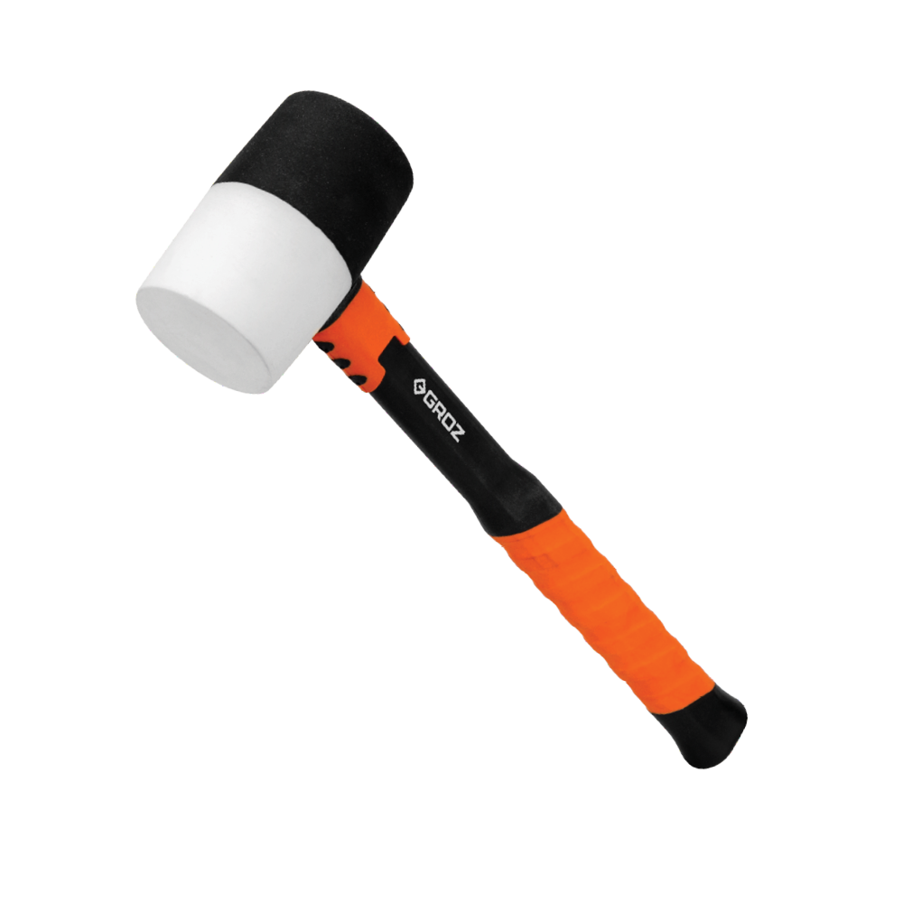 14" Fiberglass Handle Rubber Mallet with 24 oz. Head