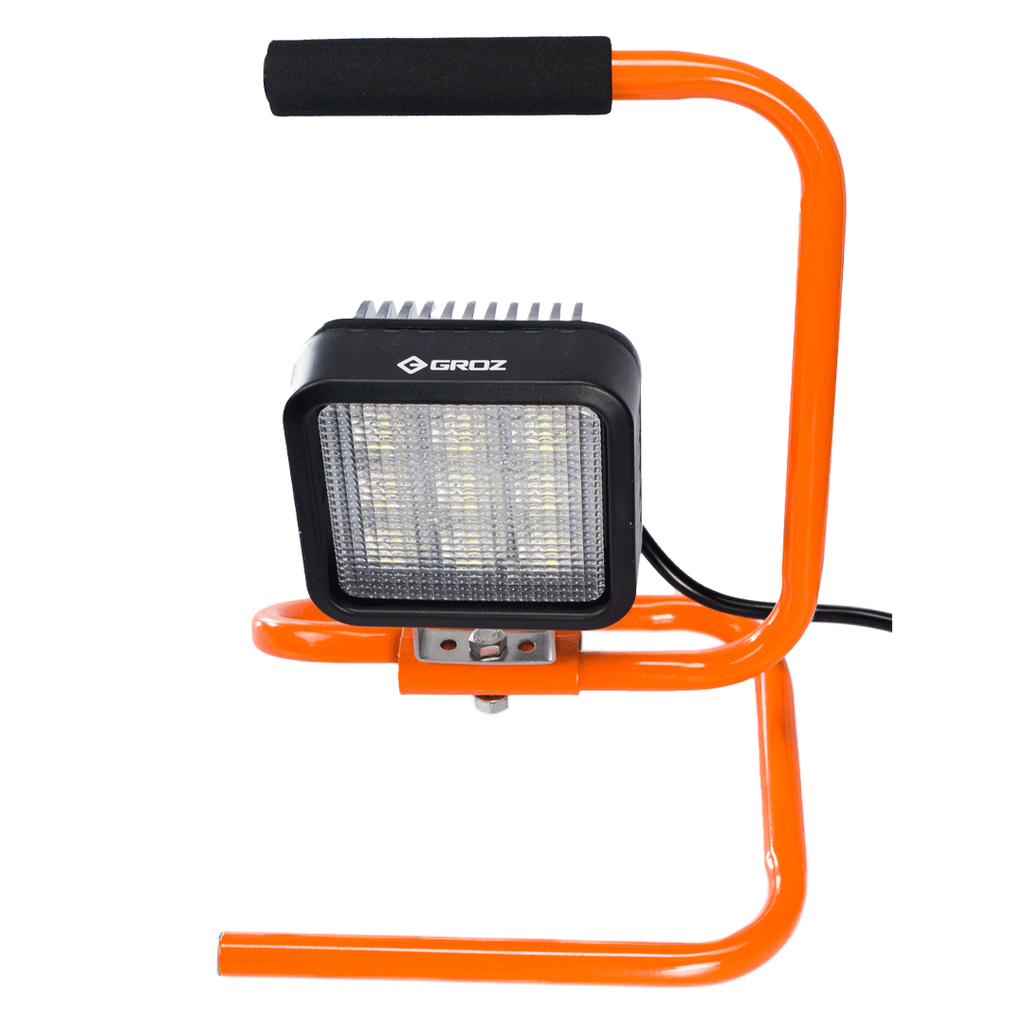 27w Portable Led Worklight With Stand Groz Usa